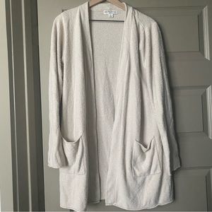 BeCozyChic Lite® Long Cardigan Barefoot Dreams, Beige/ Cream, Medium